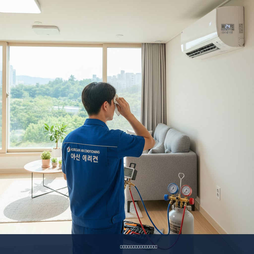 음봉면 에어컨 가스충전 후 냉방병 탈출! 우리 가족 건강 지킴이 후기