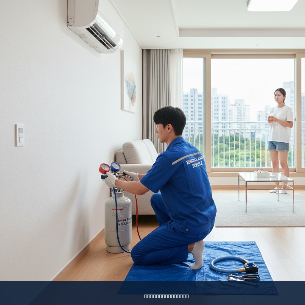 탕정면 에어컨 가스충전, 신혼집 첫 여름 쿨가이AC 덕분에 시원해요!