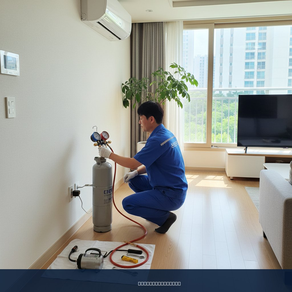 발산동 에어컨 가스충전 후 냉방병 탈출! 우리 가족 건강 지키기