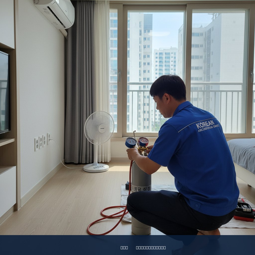 성정동 에어컨 가스충전 후기 냉방병 해결