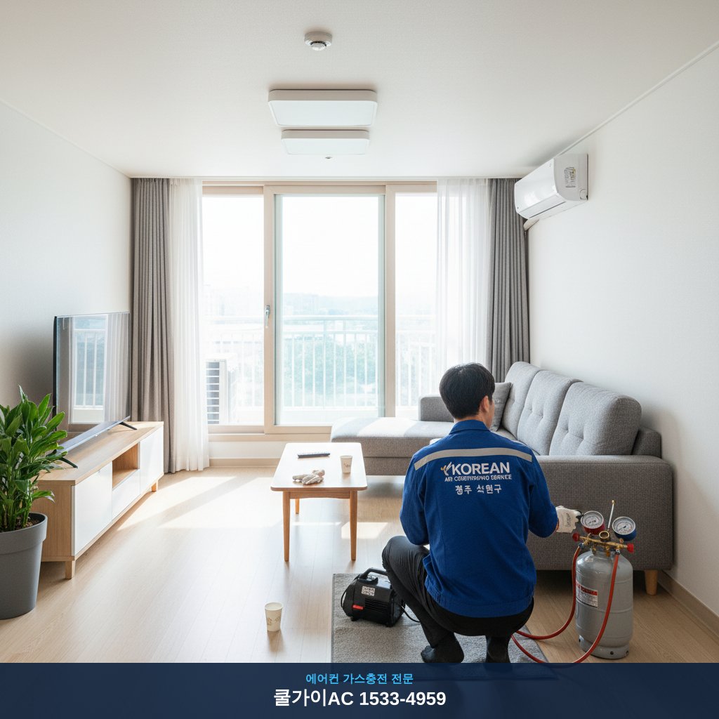 청주 죽림동 에어컨 가스충전, 쿨가이AC로 시원한 여름 되찾은 후기!