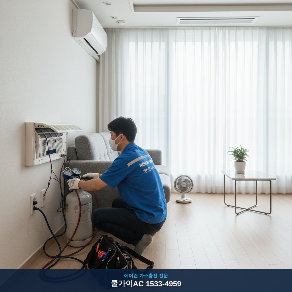 청주 서원구 수곡동 에어컨 가스충전, 쿨가이AC 후기 (더샵 청주퍼스트파크)
