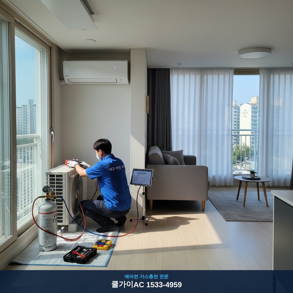 대구 복현동 에어컨 가스충전, 한여름 긴급출동 후기 (내돈내산)