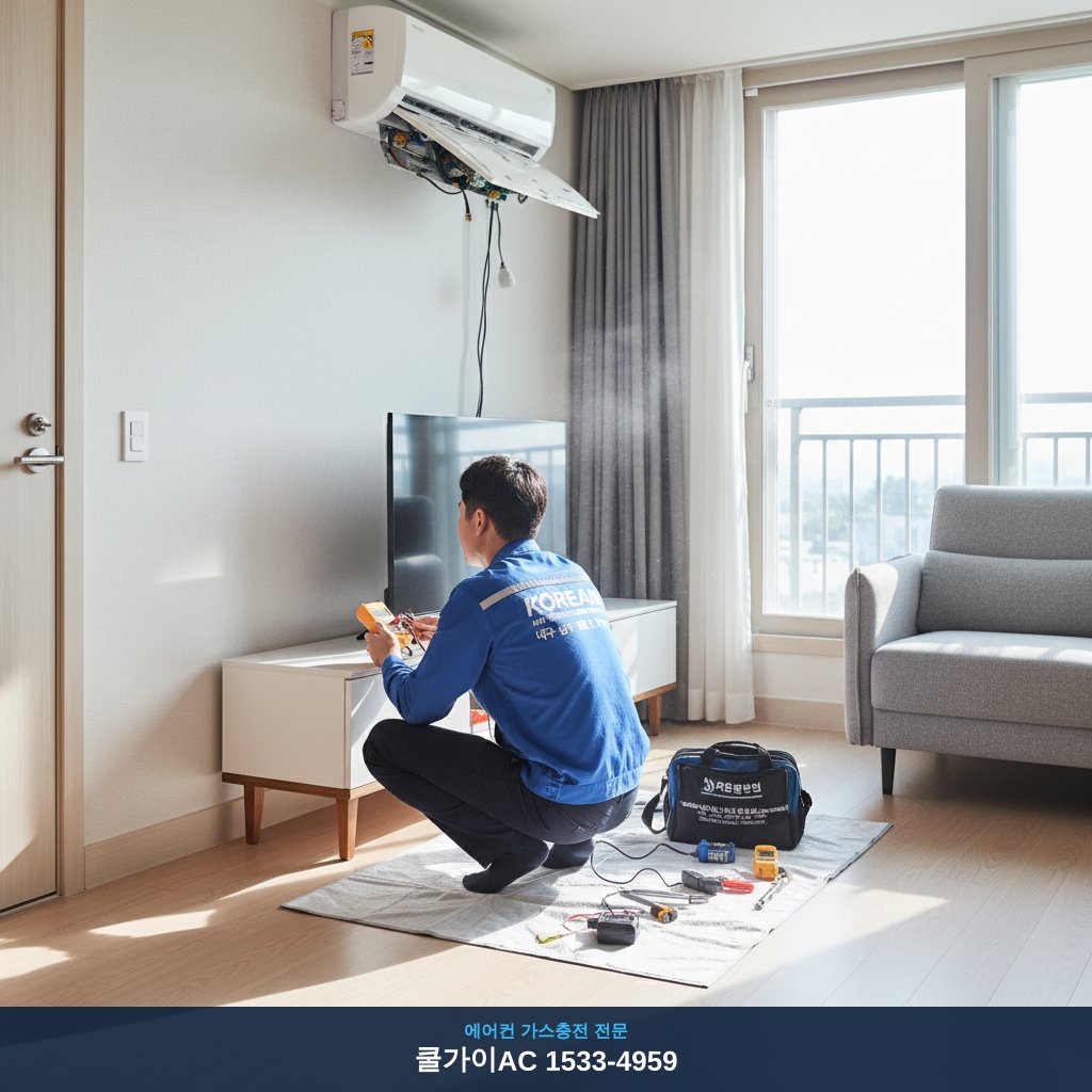 봉덕동 에어컨 수리, 오래된 아파트 냉매 누설 해결 후기!