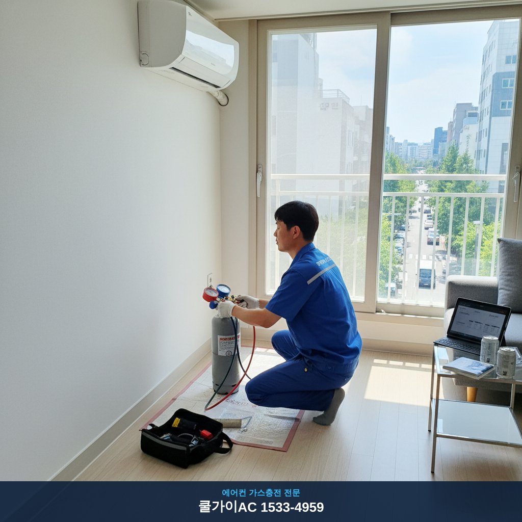 침산동 에어컨 가스충전, 우리 집 R-22 구형 에어컨도 시원해졌어요!