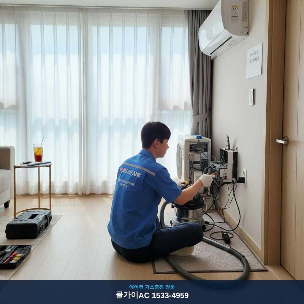 대봉동 에어컨 수리: 신혼집 첫 여름 위기 극복 후기!