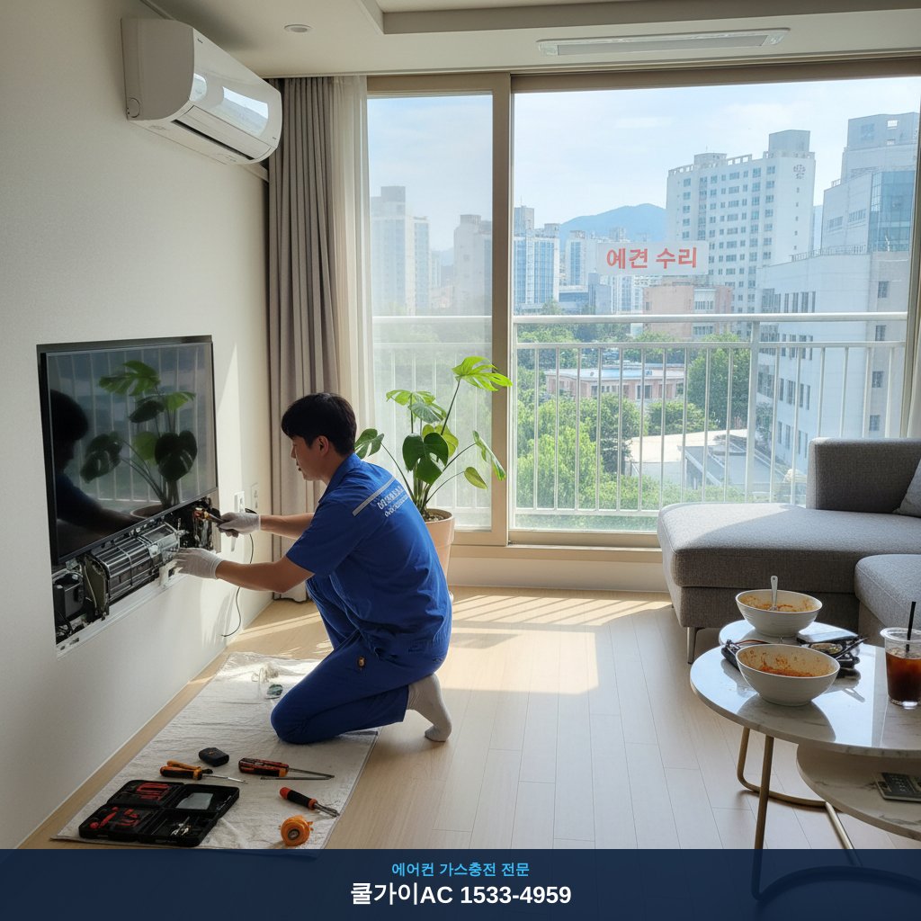 두류동 에어컨 수리: 한여름 주부의 에어컨 사투, 쿨가이AC 덕분에 시원해졌어요!