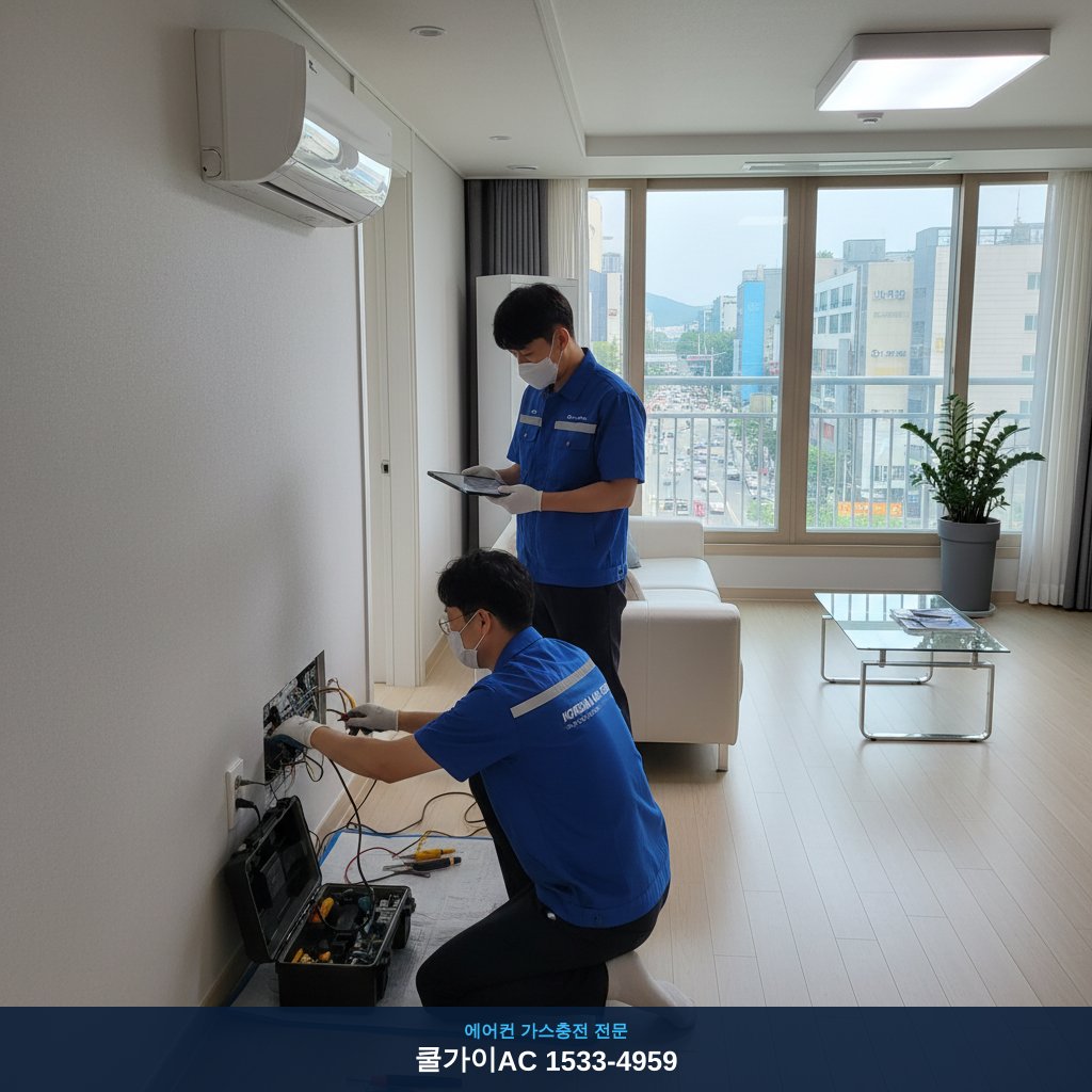 두산동 에어컨 수리 후 냉방병 탈출! 우리 가족 건강 지킴이