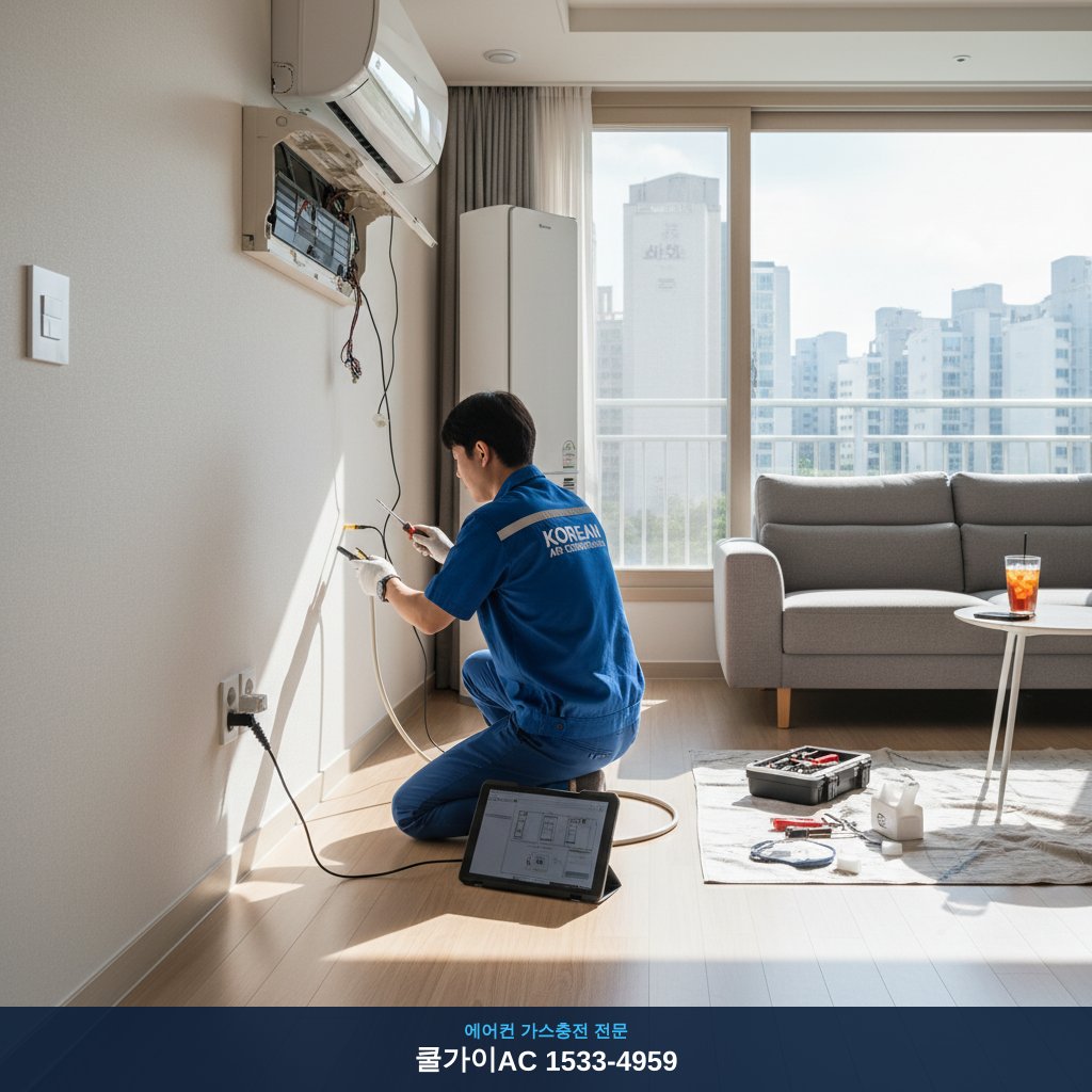 감삼동 에어컨 수리: 첫 여름 신혼집 에어컨 고장, 쿨가이AC 덕분에 시원해졌어요!