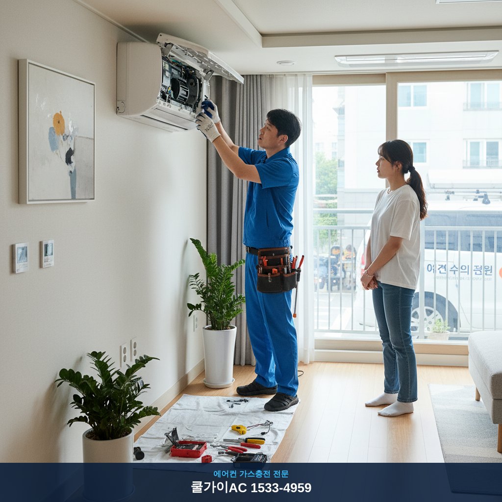 공산동 에어컨 수리, 쿨가이AC 재방문 후기! 역시 믿고 맡길 수 있는 곳