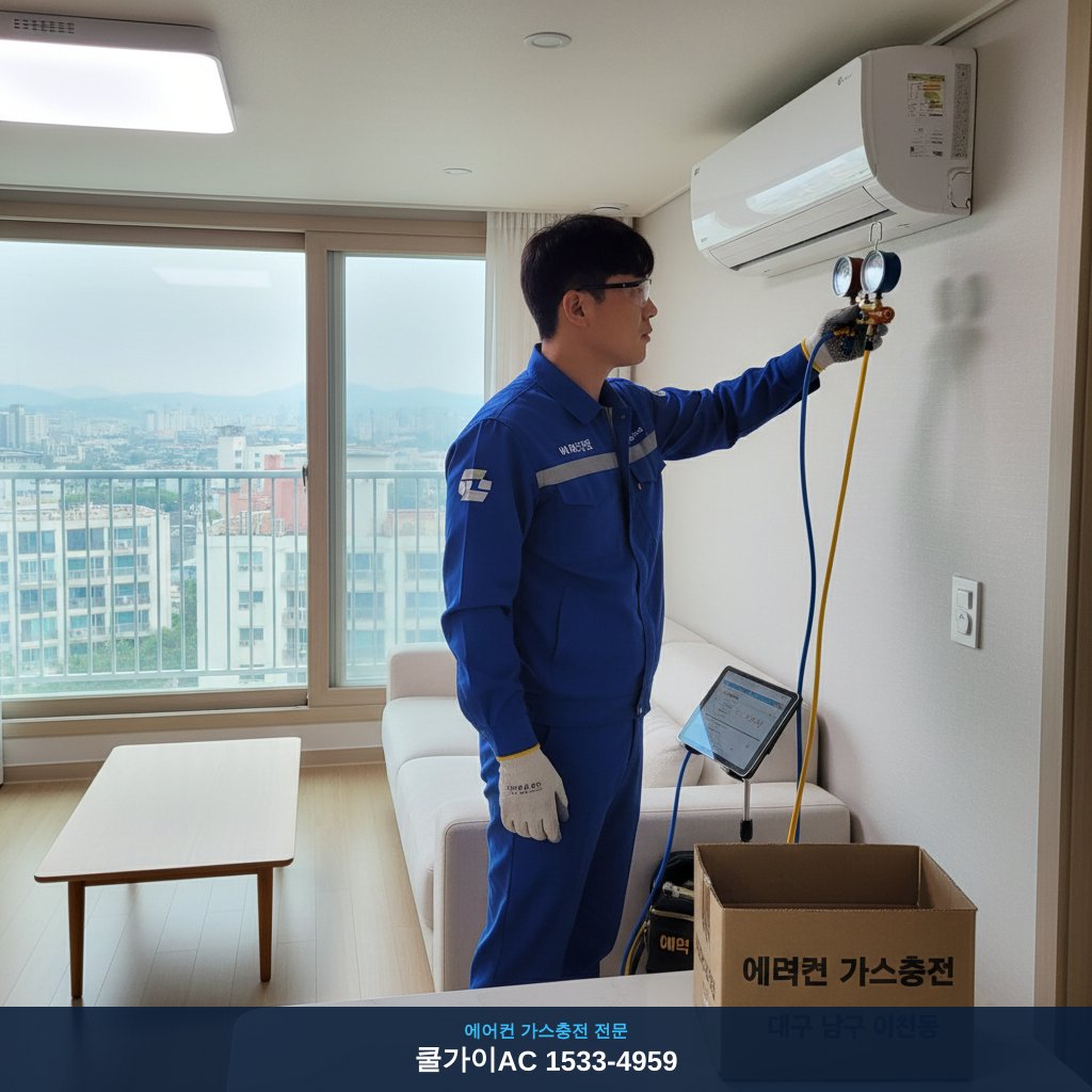 대구 이천동 에어컨 가스충전, 신혼집 여름 구원 후기!