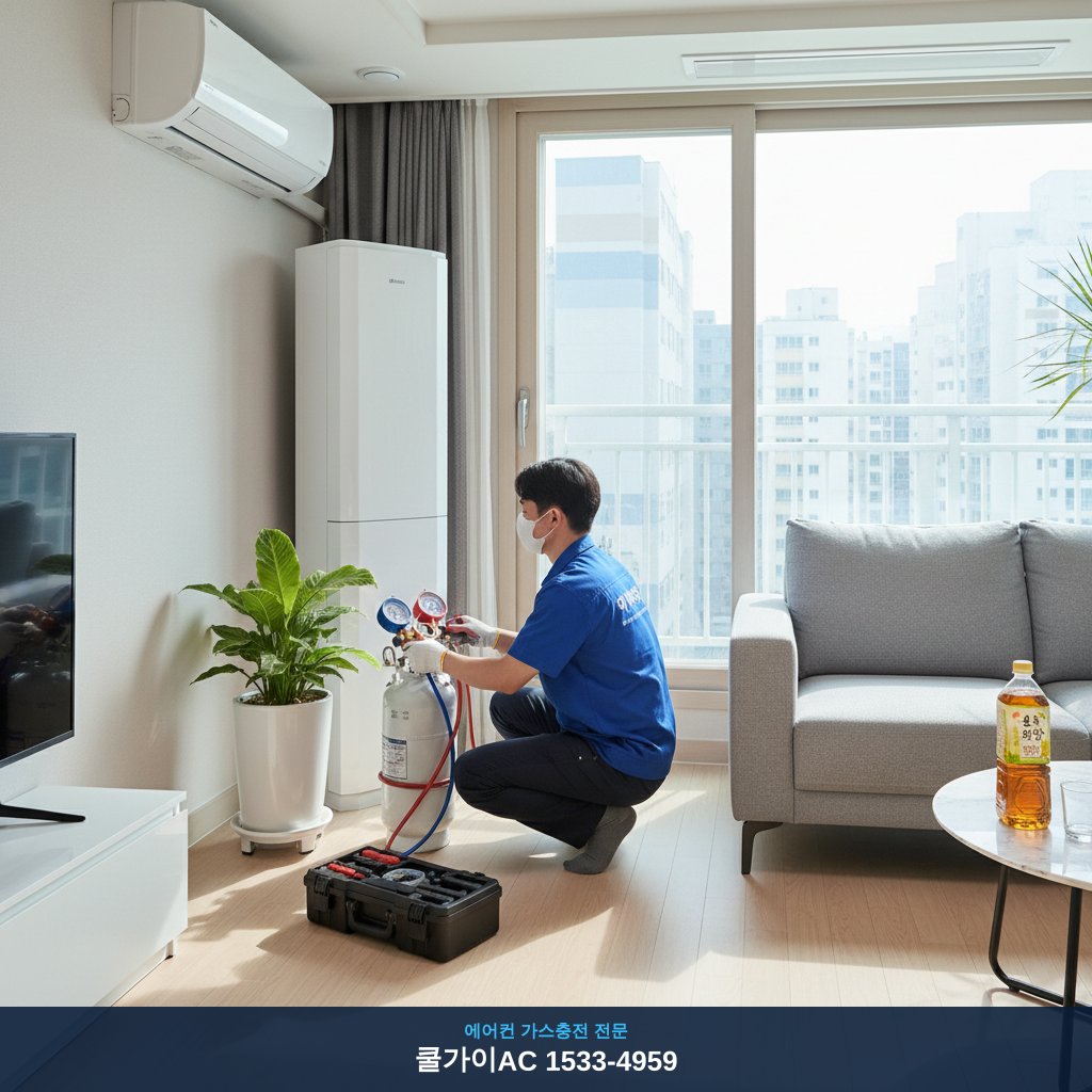 대구 남산동 에어컨 가스충전 후기, 이사 후 꿀잠 비법!