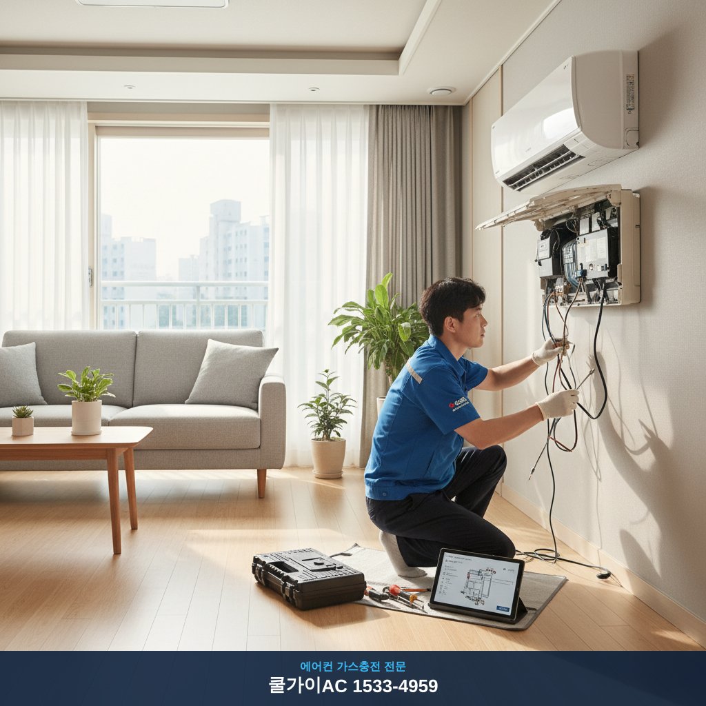 노원동 에어컨 수리, 한여름 밤의 기적! 쿨가이AC 덕분에 살았어요