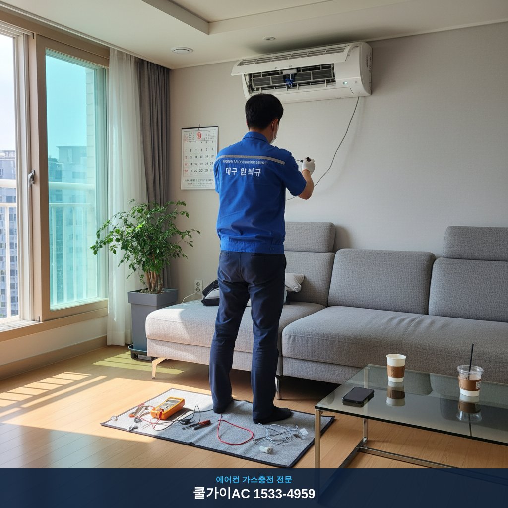 대구 달서구 상인동 에어컨 수리, 쿨가이AC 비용 비교 후기!