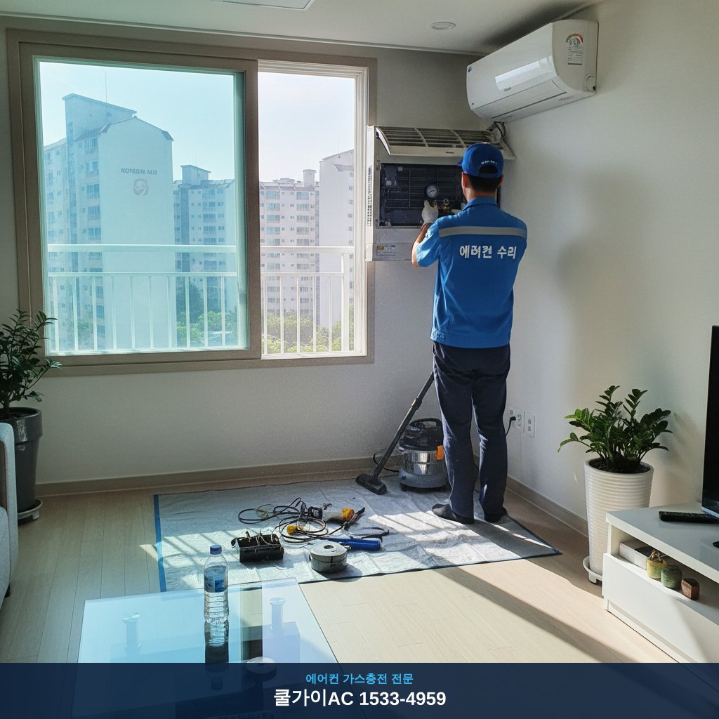 대구 용산동 에어컨 수리, 오래된 아파트 R-22 냉매 누설 경험담