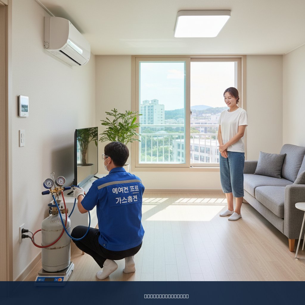 화성시 반석동 에어컨 가스충전, 이사 후 시원한 여름 되찾은 후기!