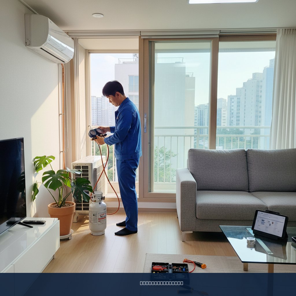 송파구 가락동 에어컨 가스충전, 쿨가이AC 덕분에 시원한 여름 맞이!