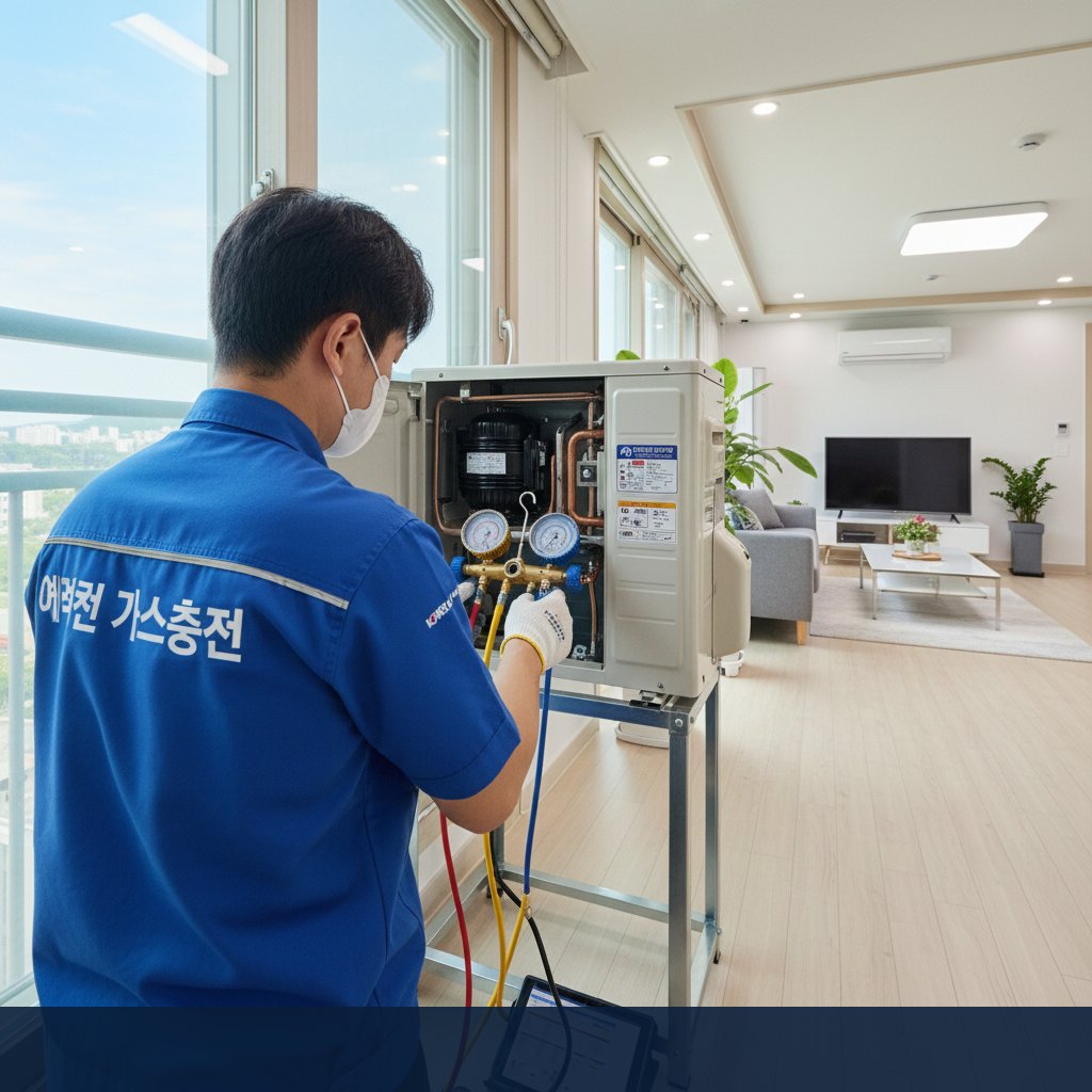 구래동 에어컨 가스충전 후 냉방병 탈출! 우리 가족 건강 지켰어요