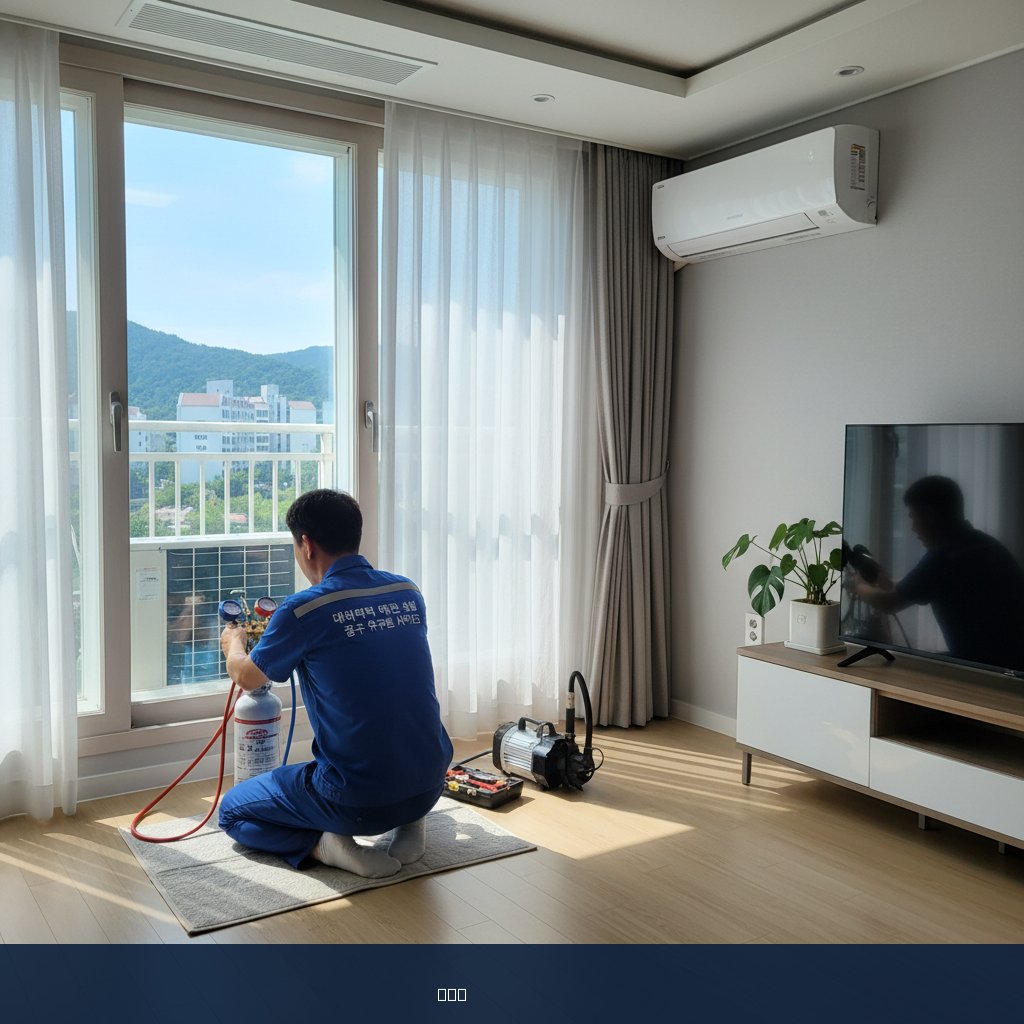 공주 유구읍 에어컨 가스충전, 쿨가이AC 덕분에 시원한 여름 맞이!