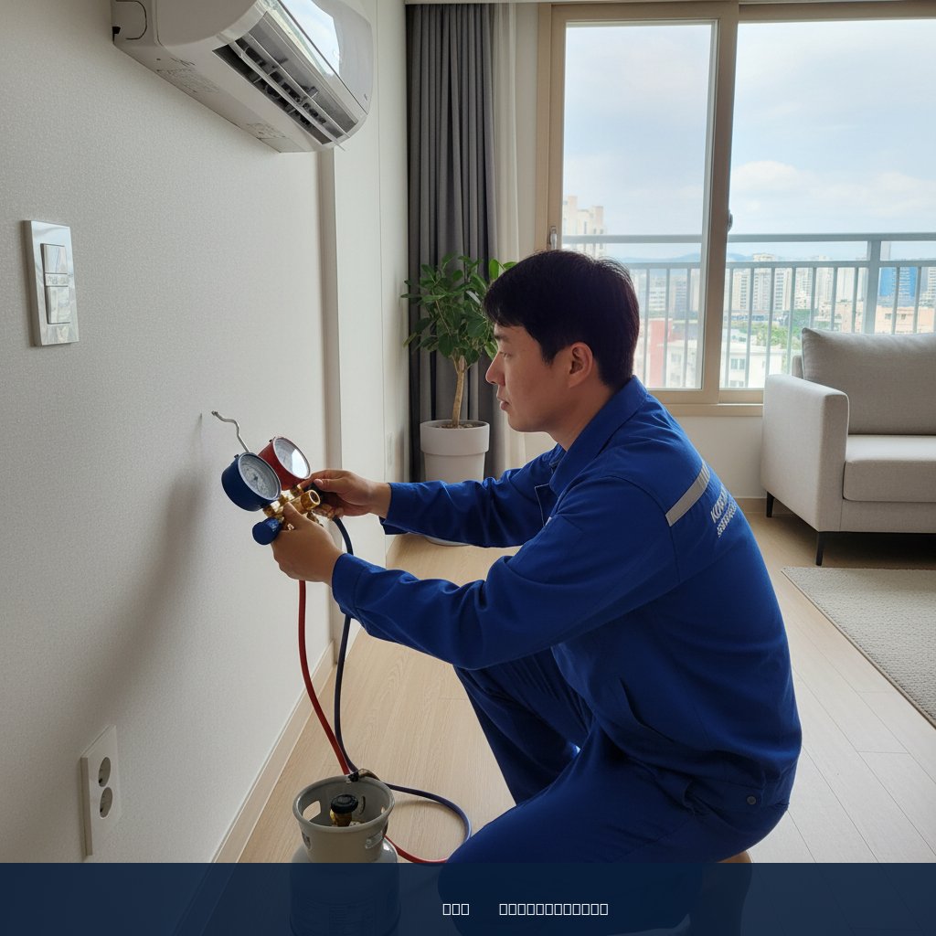 구로동 에어컨 가스충전, R-22 구형 에어컨 냉매 보충 후기!