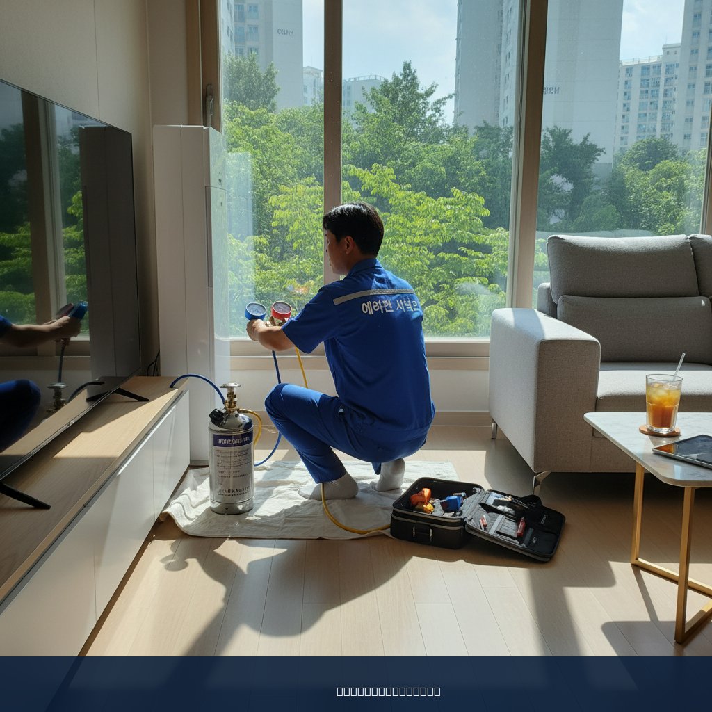 일원동 에어컨 가스충전 후 냉방병 탈출! 쿨가이AC 덕분에 시원하고 건강한 여름!