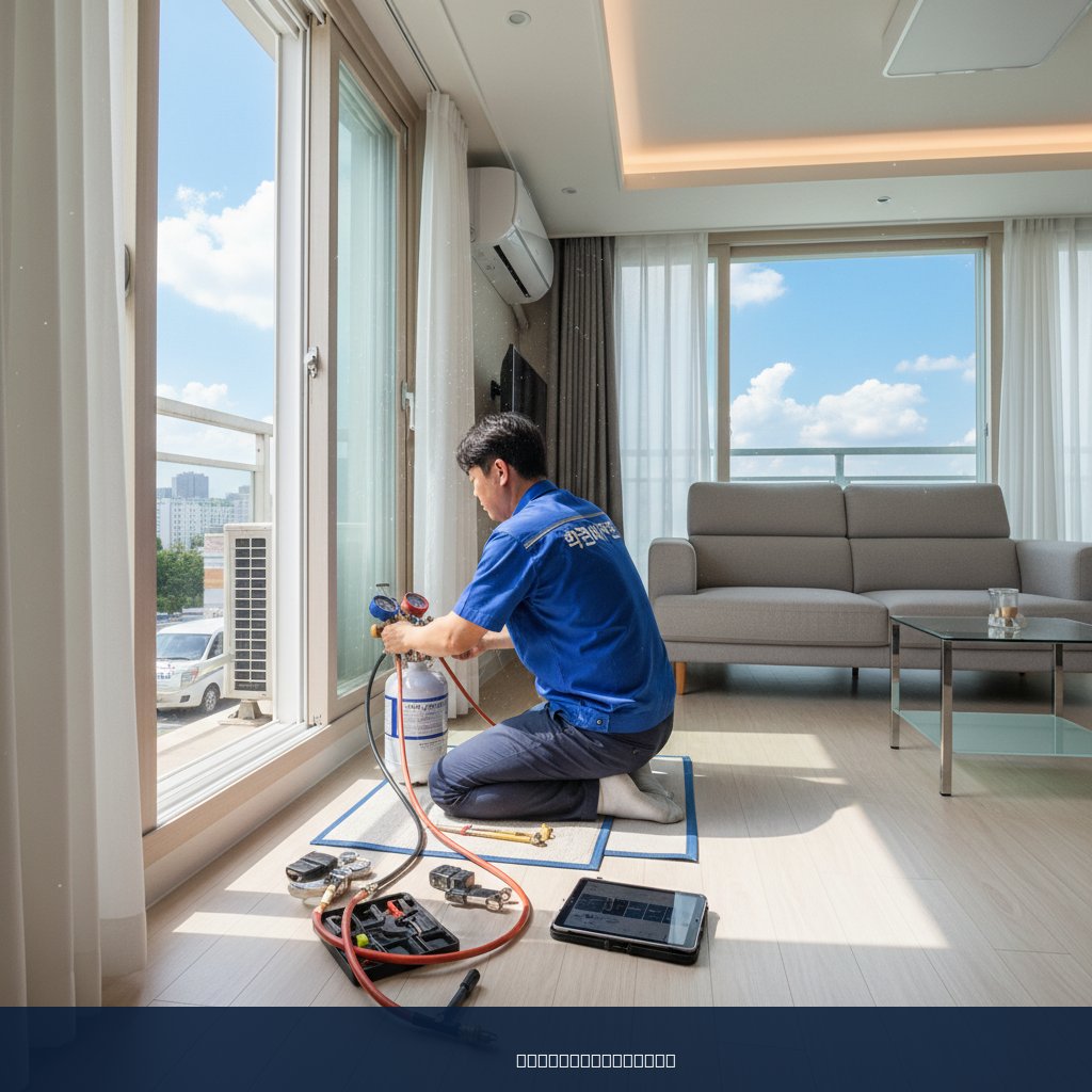 마전동 에어컨 가스충전, 신혼집 첫 여름 쿨가이AC 덕분에 시원해요!