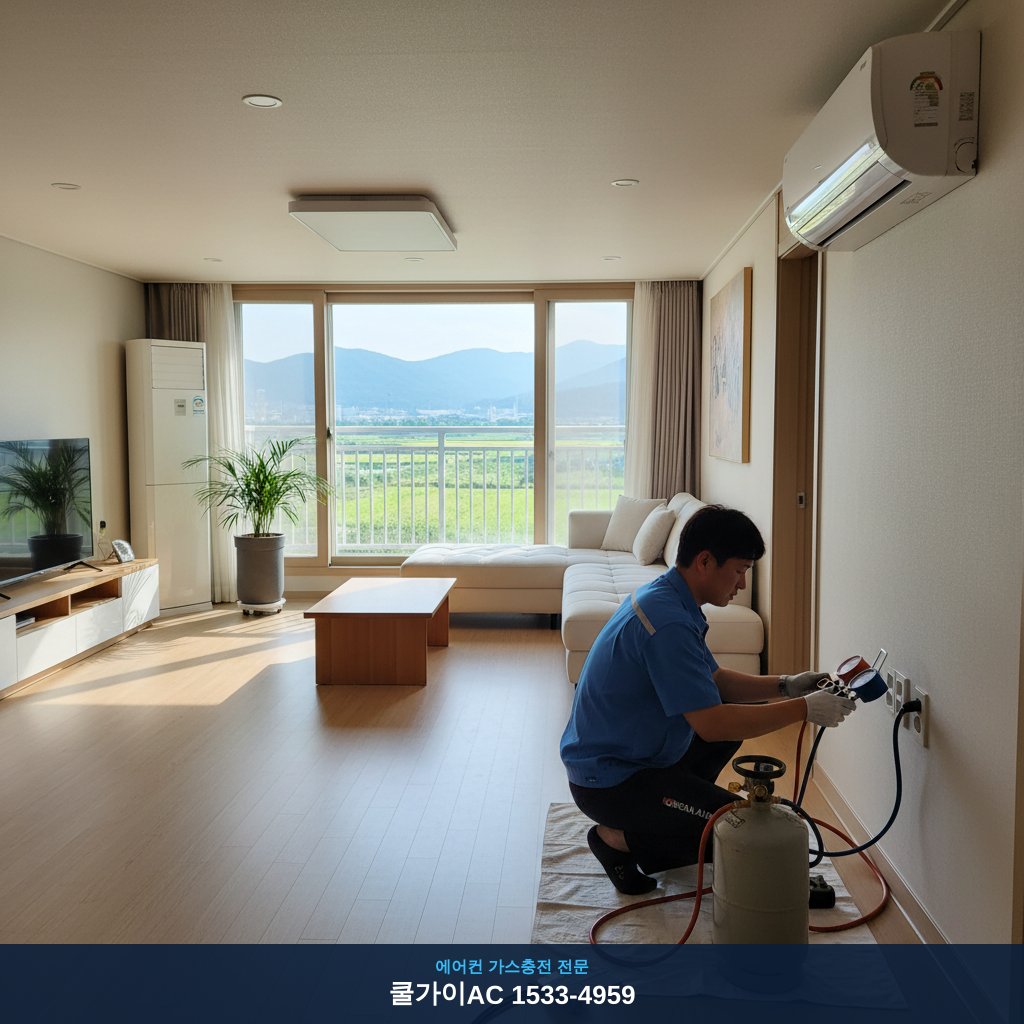 부안군 에어컨 가스충전 여름철 긴급출동, 쿨가이AC 덕분에 살았어요!