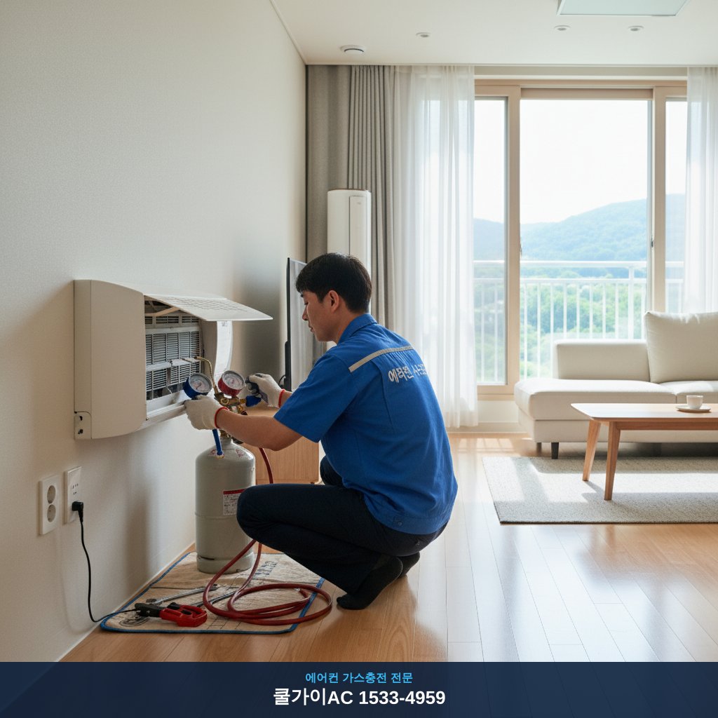 김제 만경읍 에어컨 가스충전, 이사 후 시원함 되찾은 후기!