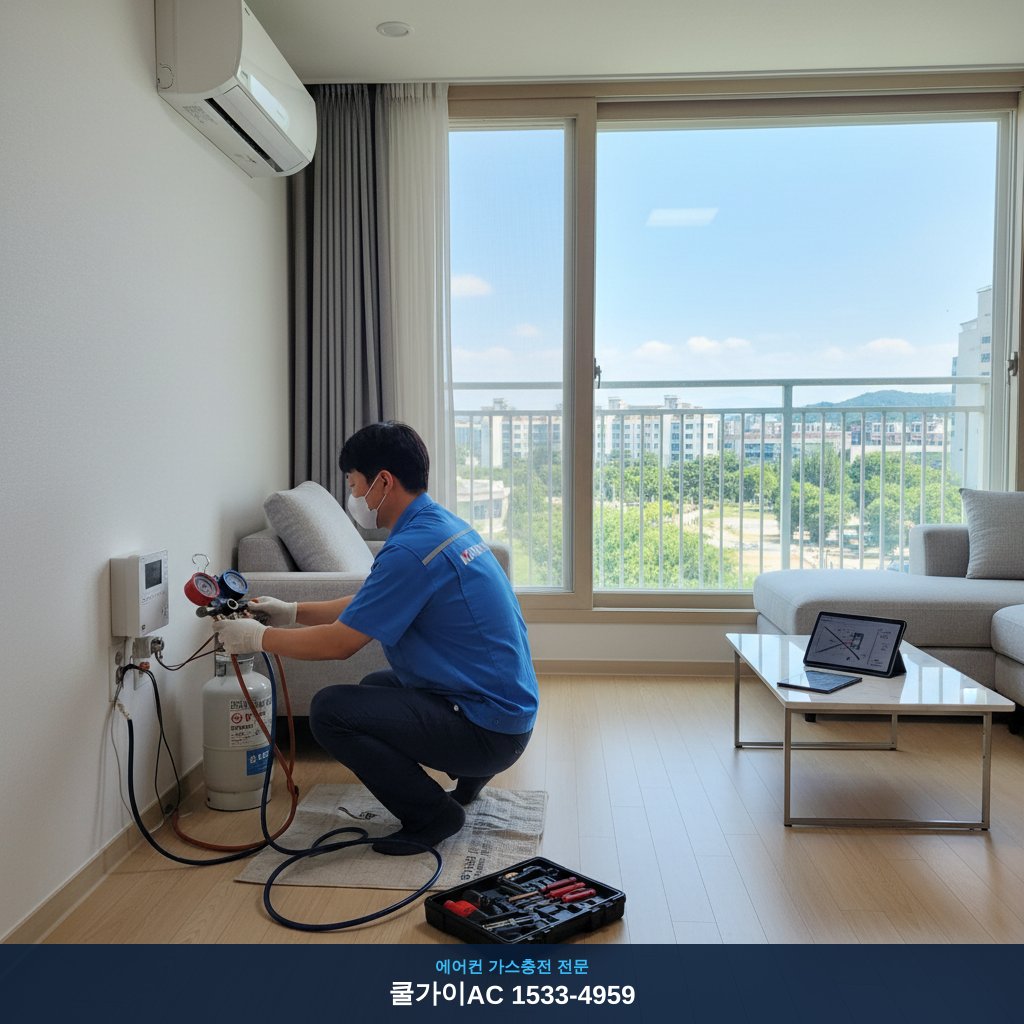 익산 왕궁면 에어컨 가스충전, 한여름 밤의 기적!