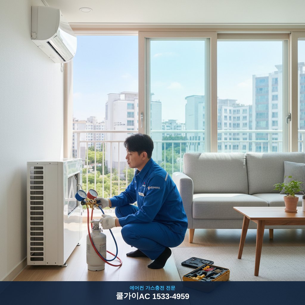전주 덕진구 에어컨 가스충전, 쿨가이AC 덕분에 시원해요!