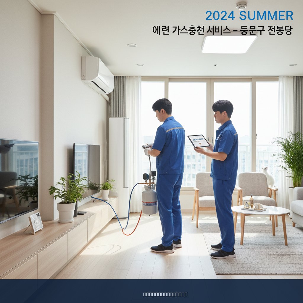 전농동 에어컨 가스충전, 쿨가이AC 덕분에 여름 시원하게!