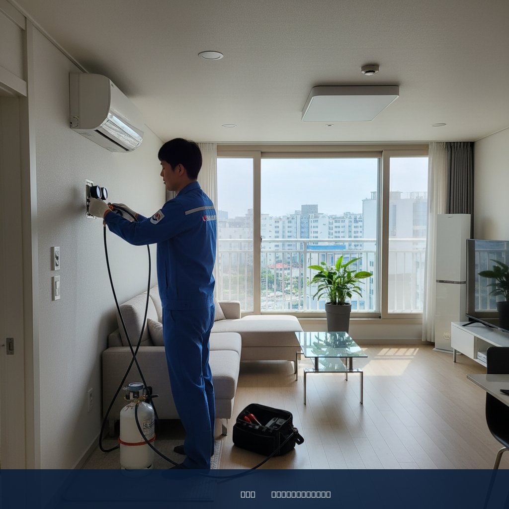 파주시 목동동 에어컨 가스충전, 쿨가이AC 덕분에 여름 걱정 끝!
