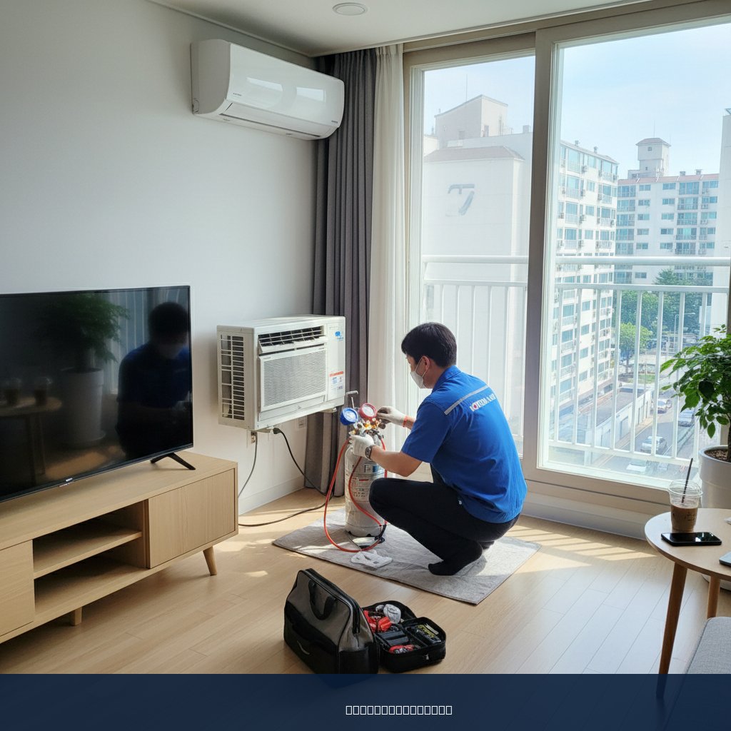 신림동 에어컨 가스충전 후기, 신혼집 첫 여름을 구원한 쿨가이AC!