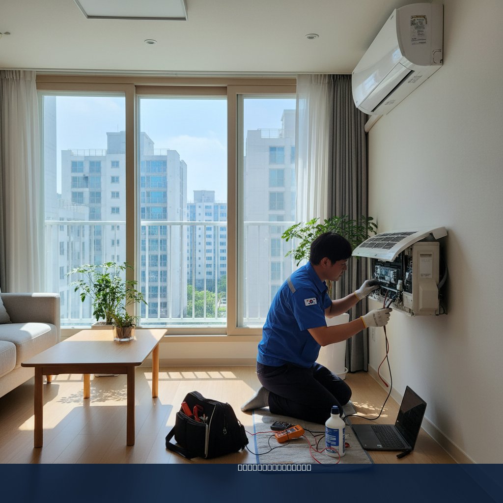 의정부 회원동 에어컨 수리, 이사 스트레스 날려준 쿨가이AC 후기!