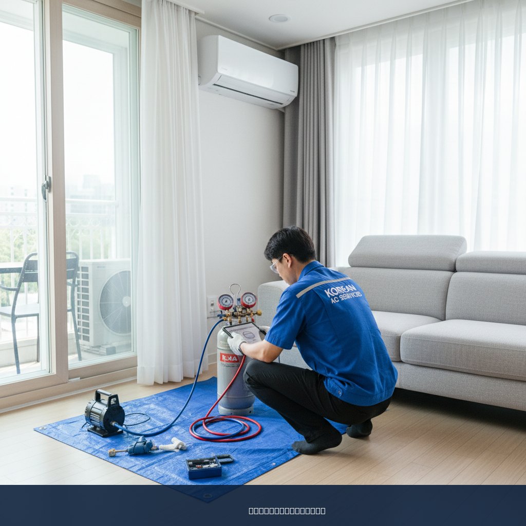내손동 에어컨 가스충전 이사 후기: 쿨가이AC 덕분에 여름 걱정 끝!