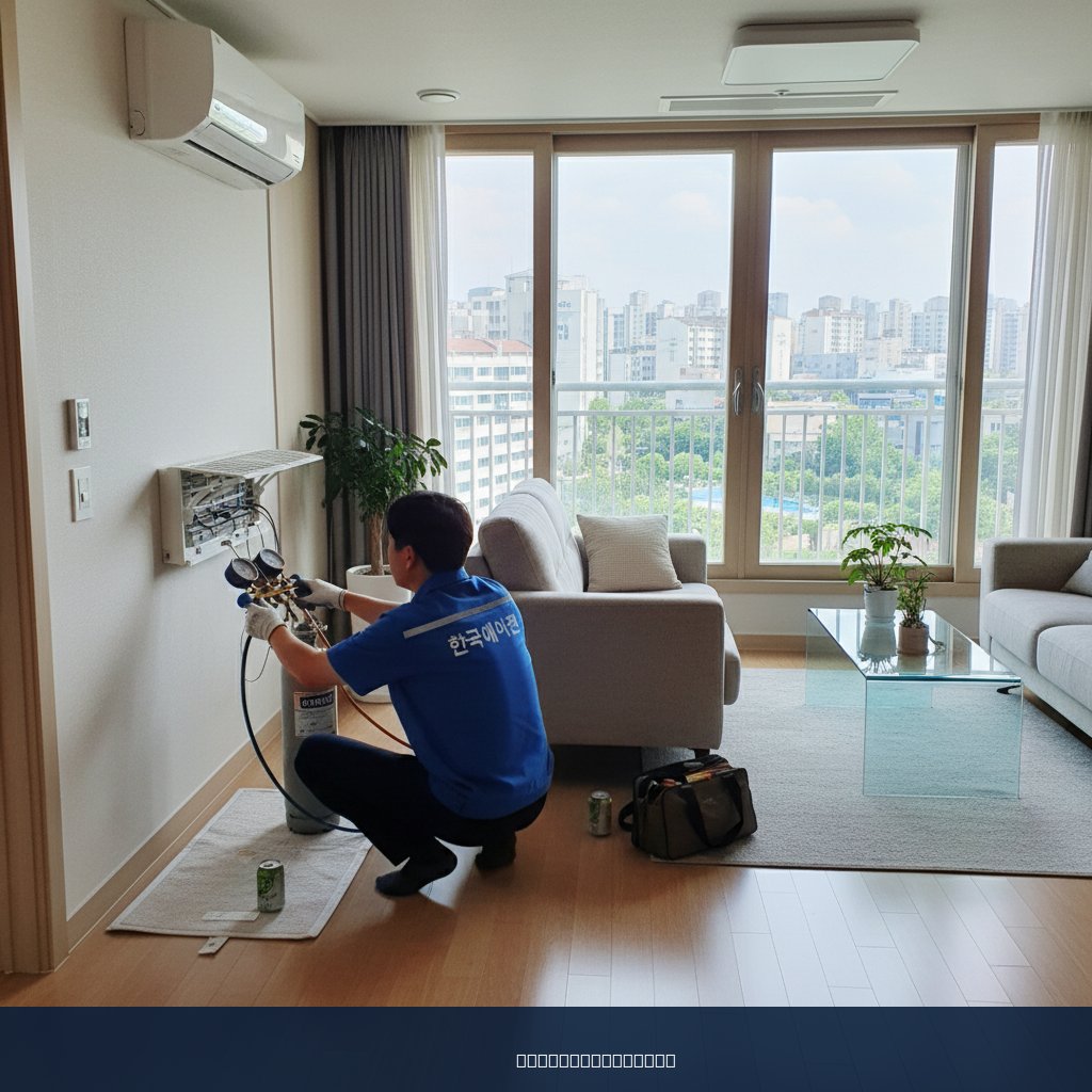 왕십리동 에어컨 가스충전, 오래된 아파트 R-22 냉매 솔직 후기!