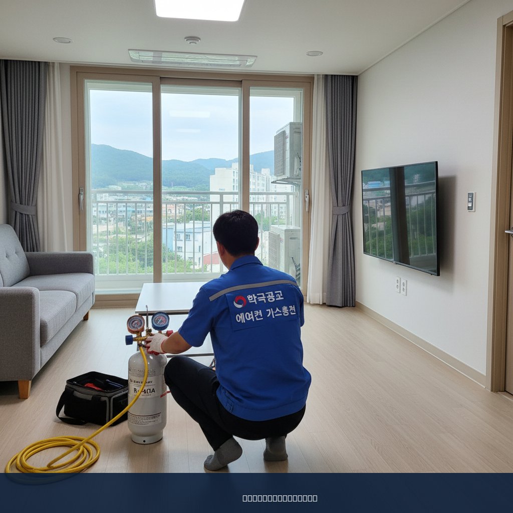 고덕면 에어컨 가스충전, 오래된 아파트도 시원하게!
